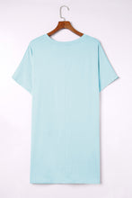 Load image into Gallery viewer, Gray Side Pockets Short Sleeve Tunic Top
