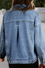 Load image into Gallery viewer, Wild Wind Washed Oversize Pocketed Denim Jacket
