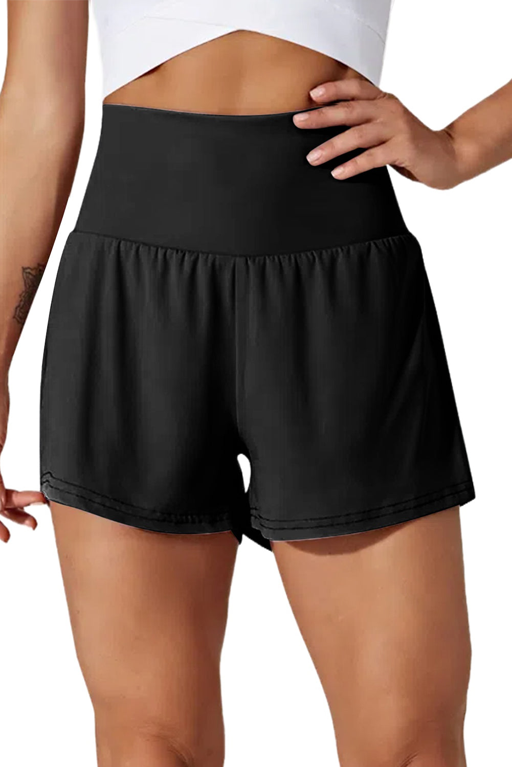 Skobeloff Pocketed Wide Waistband Swim Shorts