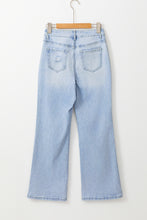 Load image into Gallery viewer, Beau Blue Vintage Light Wash Distressed Flare Jeans
