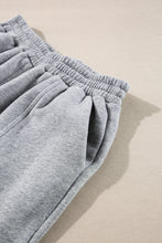 Load image into Gallery viewer, Gray Solid Exposed Seams Hoodie and Joggers Activewear Set
