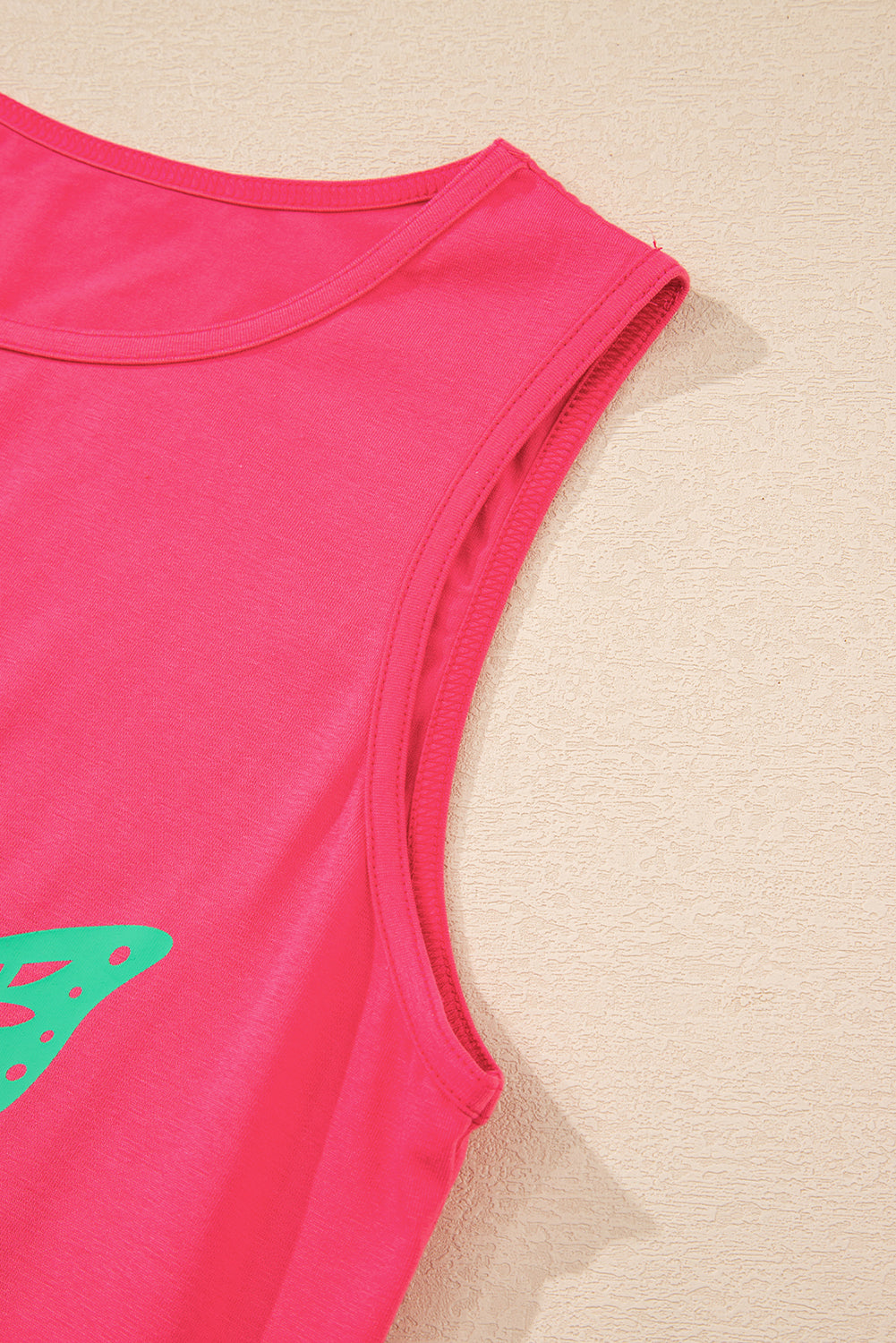 Blue Sun Graphic Casual Tank Top