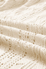 Load image into Gallery viewer, Apricot Openwork Short Sleeve Open Cardigan
