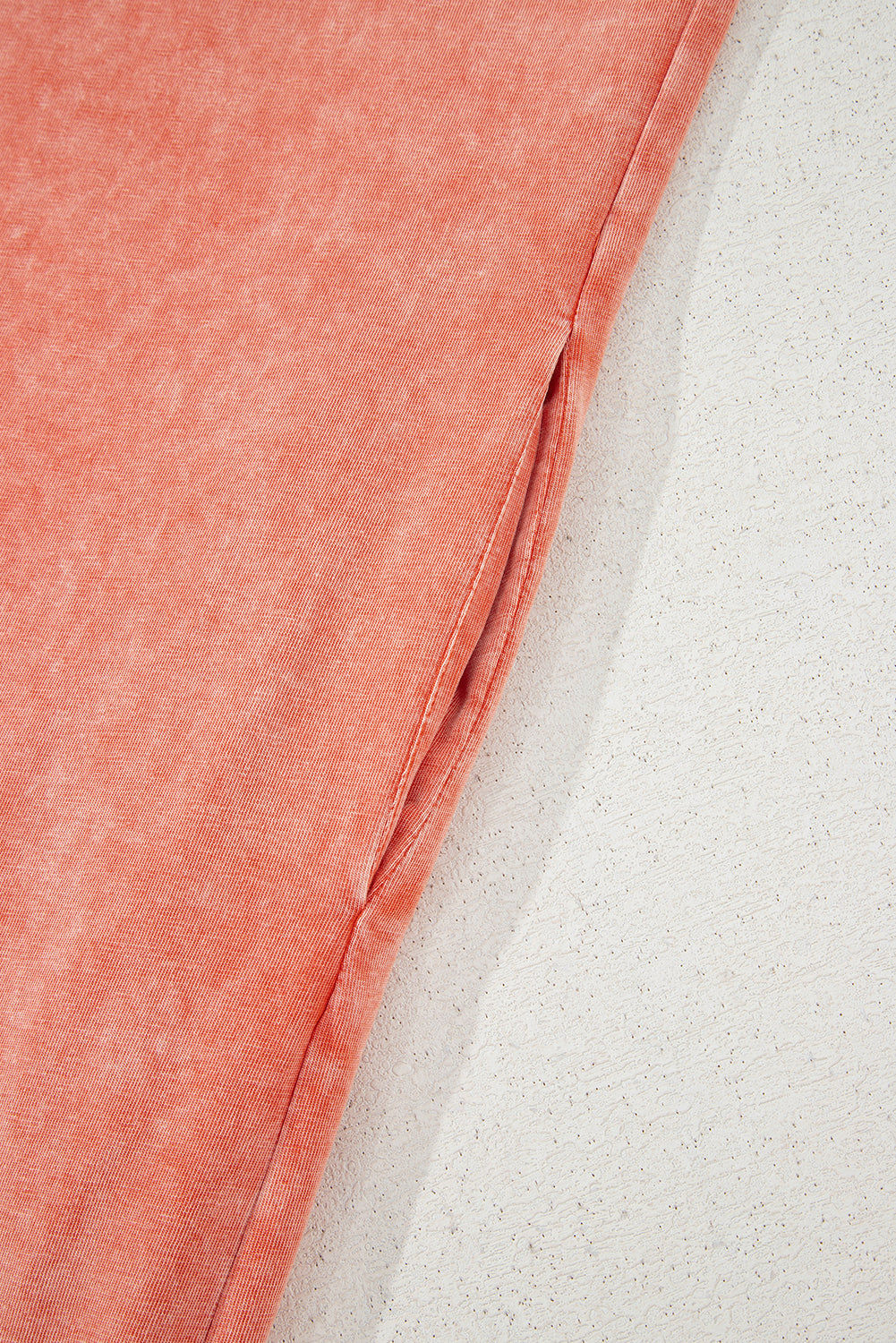 Carrot Mineral Wash Pocketed T-shirt Long Dress