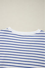 Load image into Gallery viewer, Blue Stripe Chenille FIRECRACKER Embroidered Sweatshirt
