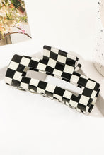 Load image into Gallery viewer, Black Checkered Print Hollow Out Hair Clip
