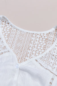 White The Du Jour Crochet Blouse