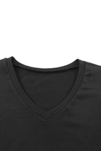 Load image into Gallery viewer, White Puff Sleeve V-Neck T-Shirt
