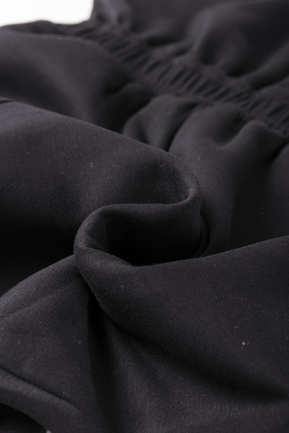 Black Wrap V Neck Sleeveless High Waist Jumpsuit