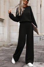 Load image into Gallery viewer, Laurel Green Solid Ribbed Knit Keyhole Back High Waist Jumpsuit
