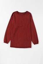 Load image into Gallery viewer, Smoke Gray Ribbed Corduroy Oversized Sweatshirt
