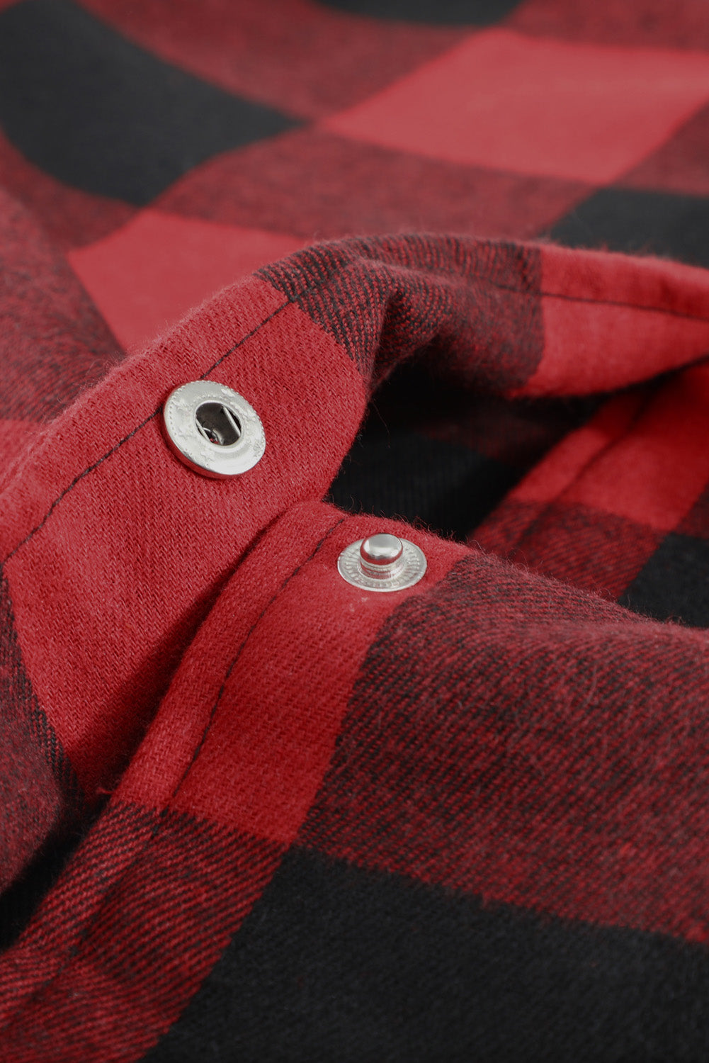 Green Turn-down Collar Plaid Shirt Coat