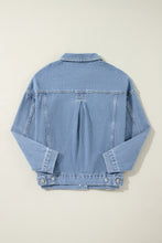 Load image into Gallery viewer, Wild Wind Washed Oversize Pocketed Denim Jacket
