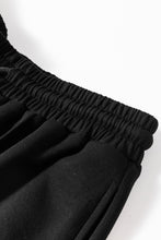 Load image into Gallery viewer, Black V Neck Cropped Seamed High Waist Sports Wear
