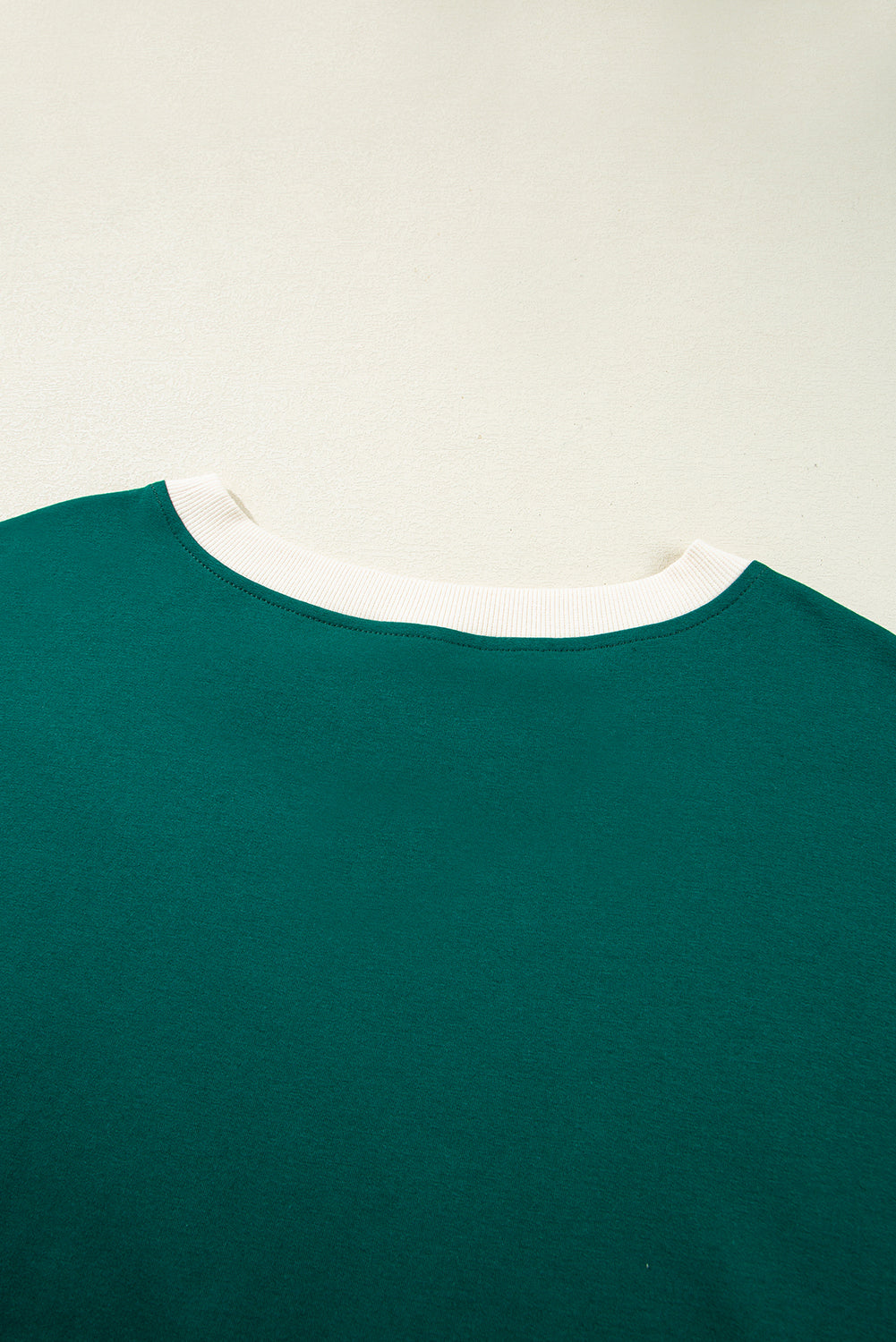 Bonbon Plus Size Contrast Trim T Shirt and Skirt Two Piece Set