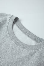 Load image into Gallery viewer, Parchment Solid Loose Crew Neck Fleece Sweatshirt
