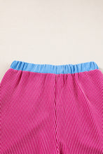 Load image into Gallery viewer, Bright Pink Corded Contrast Trim Sleeveless Top and Shorts Set
