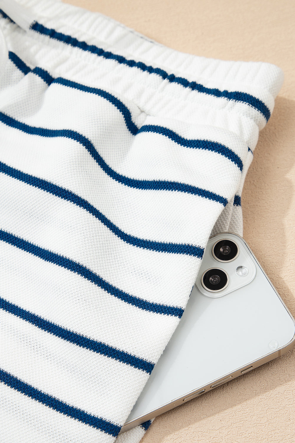 Sail Blue Casual Wide Leg 2pcs Pants Set