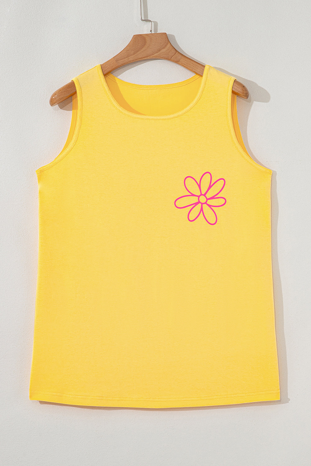 Blue Sun Graphic Casual Tank Top