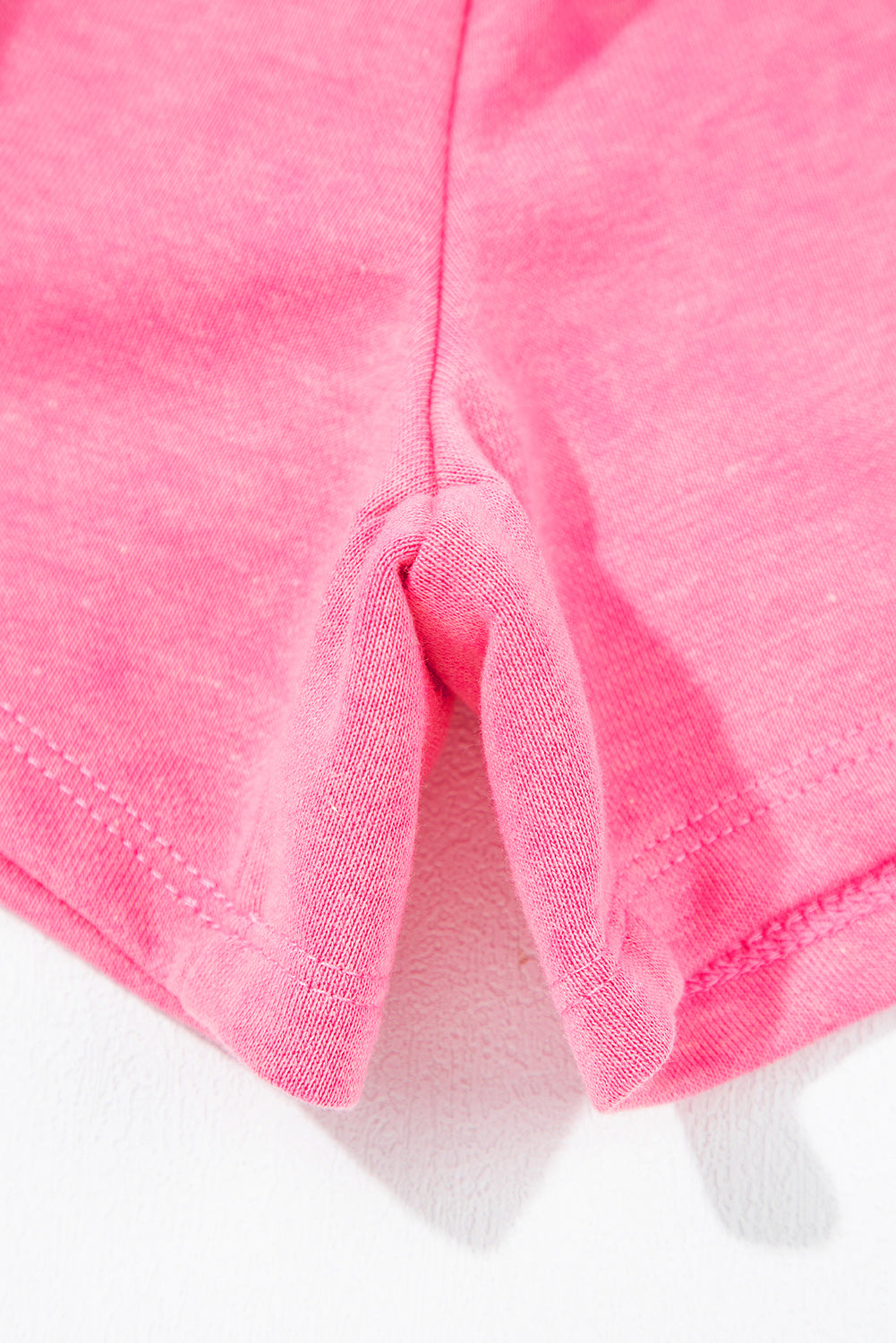 Mist Blue Mineral Wash Drawstring Waist Hollow Out Back Short Sleeve Romper