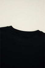 Load image into Gallery viewer, Black Tulle Ruffle Sleeve Blouse
