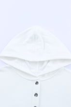 Load image into Gallery viewer, Green Batwing Sleeve Pocketed Henley Hoodie
