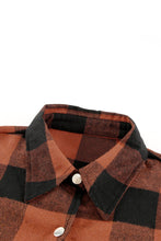 Load image into Gallery viewer, Green Turn-down Collar Plaid Shirt Coat
