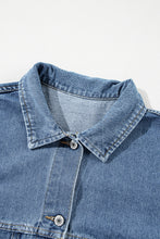 Load image into Gallery viewer, Wild Wind Washed Oversize Pocketed Denim Jacket
