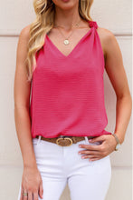 Load image into Gallery viewer, Apricot V Neck Knotted Shoulder Vest
