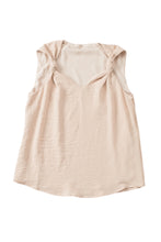 Load image into Gallery viewer, Apricot V Neck Knotted Shoulder Vest
