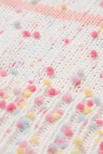 Load image into Gallery viewer, Pink Striped Confetti Knit Sweater
