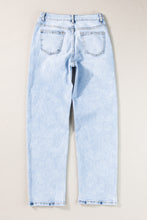 Load image into Gallery viewer, Beau Blue Acid Wash Straight Jeans
