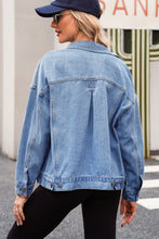 Load image into Gallery viewer, Wild Wind Washed Oversize Pocketed Denim Jacket
