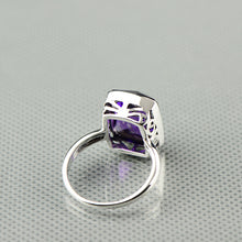 Load image into Gallery viewer, Natural Purple Amethyst Ring 925 Sterling Silver Natural Gemstone Size 8 . Free Shipping !
