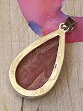 Load image into Gallery viewer, Handcrafted Rhodochrosite Pendant Solid Sterling Silver Jewelry.
