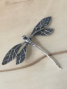 Dragonfly Pendant 100% Sterling Silver Jewelry. Free Shipping! Free Silver Plated Chain