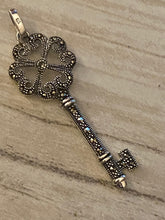 Load image into Gallery viewer, Rhinestone 925 Silver Chain Key Lock Pendant Free Shipping!
