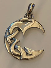 Load image into Gallery viewer, Moon Pendant 925 Sterling Silver Jewelry. Free Silver Plated Chain. Free Shipping!
