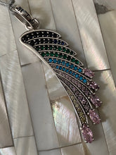 Load image into Gallery viewer, Rainbow wings Stones. Sterling Silver
