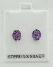 Load image into Gallery viewer, Genuine 3.32 Cts *Amethyst* Stud Earrings 925 Sterling Silver *Fine Jewelry*
